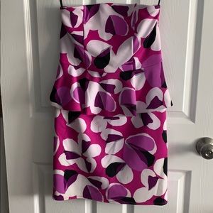 Floral Strapless Dress